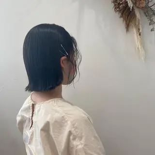 ミディアム 松本 玲菜のヘアスタイル