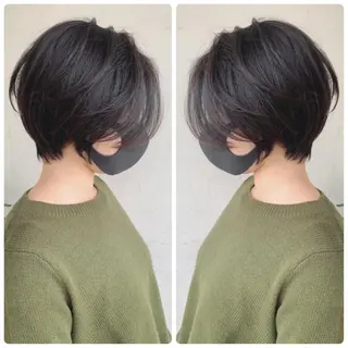 ショート 京都大人女性ショート 徒歩1分/秋山のヘアスタイル
