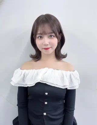 ミディアム カラー 韓国ヘア/髪質改善 TAKAHIROのヘアスタイル