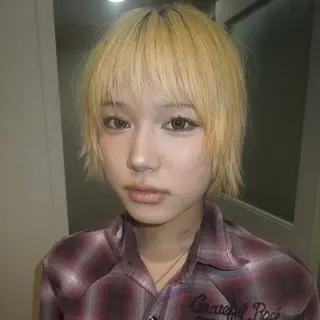 ミディアム カラー タマキ/似合わせ カット/Wカラーのヘアスタイル