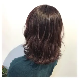 ミディアム カラー 極艶透明感カラー🐰 髪質改善/出雲つぐみのヘアスタイル