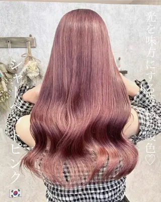 ロング 韓国ヘア＆透けカラー keita🇰🇷のヘアスタイル