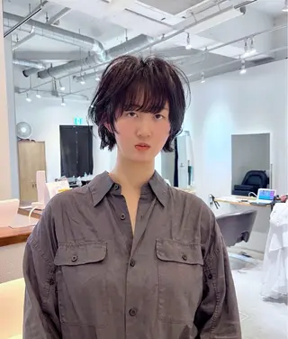 ショート パーマ benji 学芸大学所属・朝が楽なパーマ 🌱ショート/緒方椋のヘアスタイル