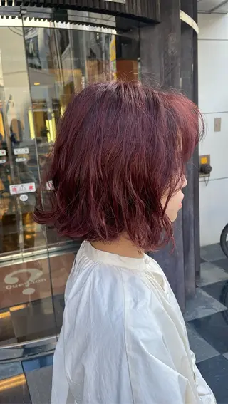 ミディアム カラー 古指 匠巳のヘアスタイル