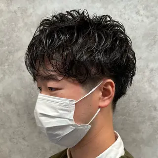 パーマ メンズ 小顔似合わせカット ┊︎＊AYANO＊のヘアスタイル
