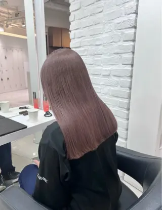 ミディアム カラー 透明感ハイトーン ︎︎☾mizukiのヘアスタイル