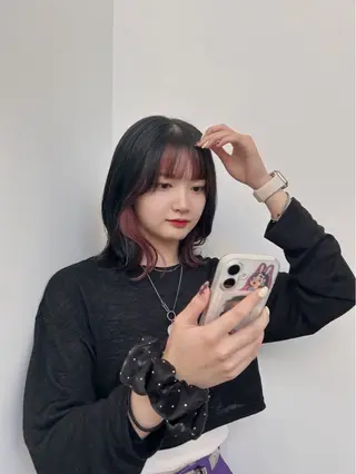 セミロング 石平 暖のヘアスタイル