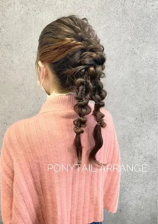 カラー ヘアアレンジ clomus所属・YUKA 🍒ツヤ髪改善のヘアスタイル