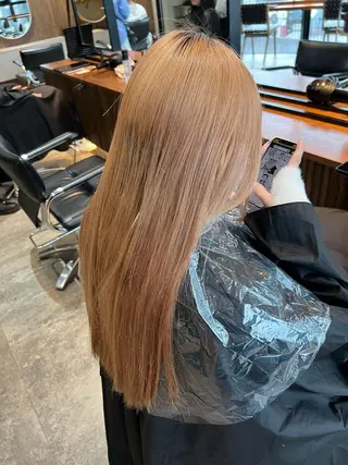 セミロング カラー ✨髪質改善 縮毛矯正 艶髪 立川 コウキ✨のヘアスタイル