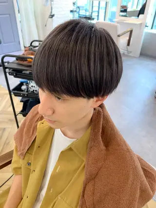 ミディアム カラー メンズ LAGRECE大阪梅田店所属・美髪矯正・髪質改善 【中村吉孝】のヘアスタイル