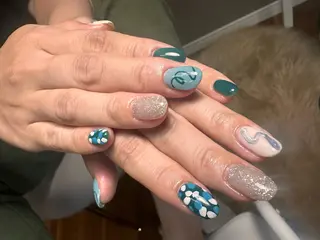 ネイル salon de pipi.　okazaki所属・O. AKINAのネイルデザイン