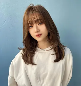 ミディアム 韓国/髪質改善💘 櫻井かれんのヘアスタイル