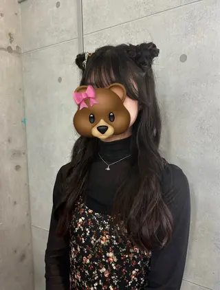 ロング ヘアアレンジ ドアベルヘアリビング所属・加藤志保 🎗️🫧モデル募集のヘアスタイル