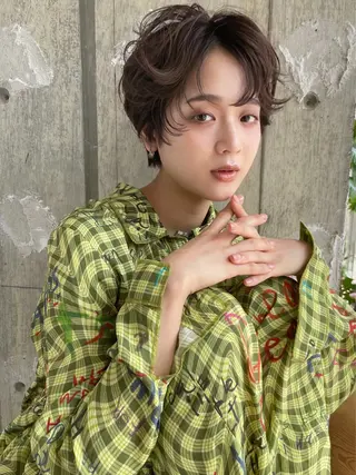 ショート パーマ 垢抜けボブ/SAHO /OAK溝の口のヘアスタイル