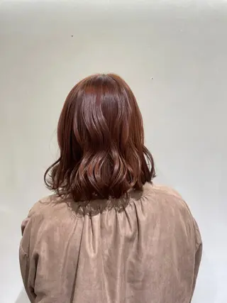 ミディアム 縮毛矯正/レイヤー /ひかるのヘアスタイル