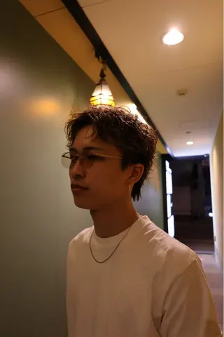 ショート パーマ 大阪茶屋町 メンズカット関田拳のヘアスタイル