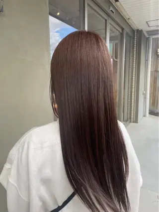 ロング 💎曲がる縮毛矯正 💎透明感カラー/のヘアスタイル