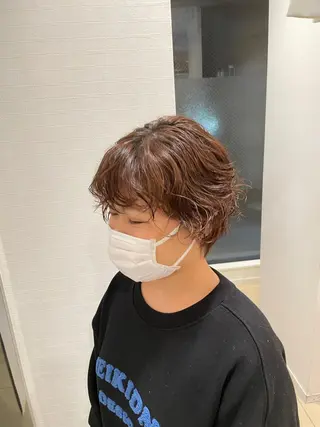 ショート カラー パーマ 吉原 雪乃のヘアスタイル