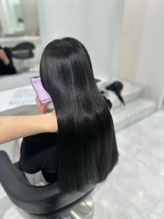 ロング カラー 赤み消し透明感🩶 銀座Ryota🩶のヘアスタイル