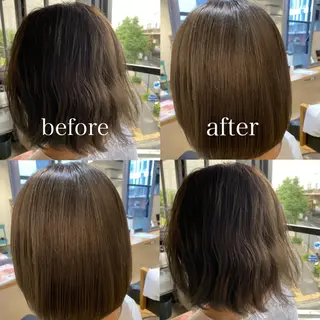 ミディアム 艶カラー/韓国顔周り 🎀mamiのヘアスタイル