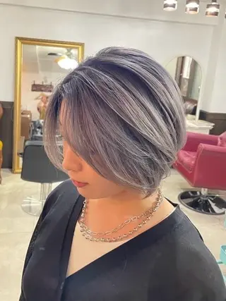 ショート カラー ネオダダ エクステ/カラーのヘアスタイル