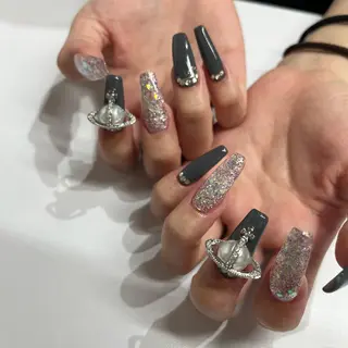 ロング ネイル マツエク・マツパ apopi's所属・apopis＊ close23:00のネイルデザイン