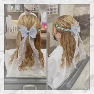 ロング ヘアアレンジ ヘアセット/着付け 𓇼 松本 夏美𓇼のヘアスタイル