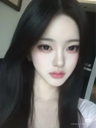 ロング カラー 韓国風暗髪ヘア🤍 🫧MIREIのヘアスタイル