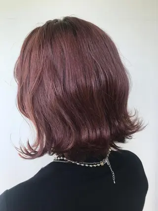 ミディアム カラー パーマ メンズ キッズ ネイル マツエク・マツパ 女性専用サロン梅田 髪質改善カラーakiのヘアスタイル