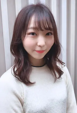 セミロング 💖レイヤー×美髪 💖momoのヘアスタイル