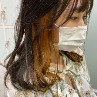 ミディアム 長井 麻帆のヘアスタイル