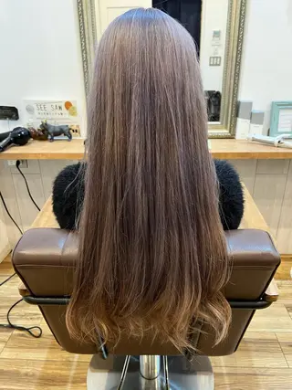 ロング カラー 🐰ハイトーンカラー 畠山　渡🐰のヘアスタイル