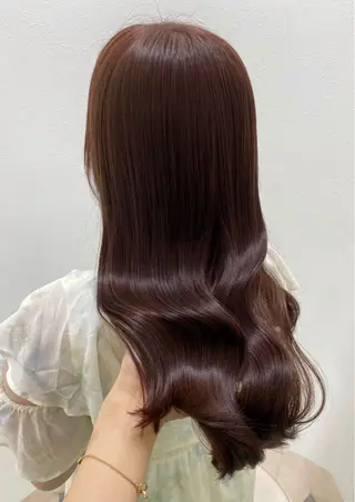 ロング カラー sakura 🪽 艶カラー/髪質改善のヘアスタイル