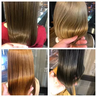 セミロング カラー 髪質改善＆ブリーチ 伊勢　祐一郎のヘアスタイル