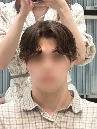 パーマ メンズ 【𝐀𝐬𝐡-池袋 】ひな 🎀💭のヘアスタイル