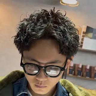 ショート パーマ指名率No1 メンズ特化ケイトのヘアスタイル