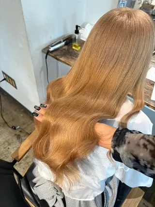 セミロング カラー 💫miyu💫デザ インカラー/アレンジのヘアスタイル