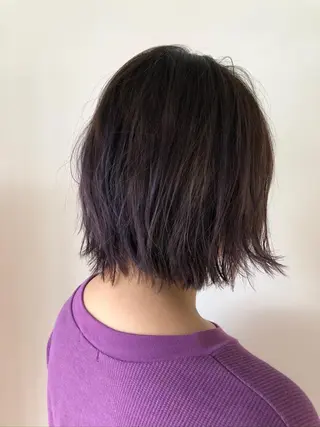 ショート ブリーチ毛矯正.髪質 改善.髪にドラマをのヘアスタイル