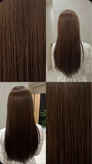 ロング カラー 🎀ᩚ透明感カラー｜ ベージュカラー🧸のヘアスタイル