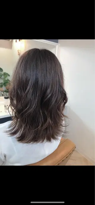 ミディアム カラー ヘアアレンジ PACE所属・ayumi ／透明感カラーのヘアスタイル