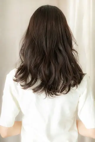 ロング カラー パーマ クセ毛解決のプロ💠 棚村竜太のヘアスタイル
