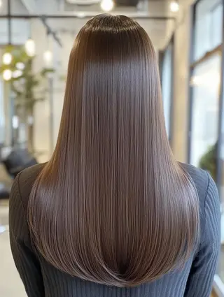 ロング 縮毛矯正/艶カラー/ ブリーチ/SHOTAのヘアスタイル