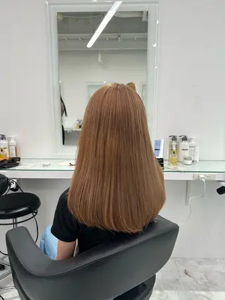 セミロング カラー ❄最強かわいいカラー ❄️MINA❄️のヘアスタイル