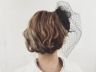 ショート ヘアアレンジ la fith所属・rico_by ヘアとアイブロウのヘアスタイル