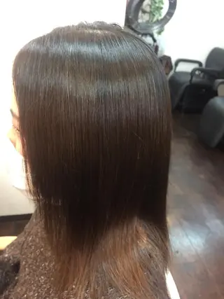 セミロング パーマ ヘアアレンジ 桧山 真のヘアスタイル
