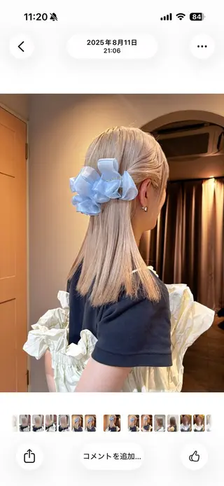 セミロング ボブ/色素薄めカラー RISAのヘアスタイル