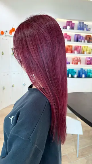 ロング カラー 垢抜け/レイヤー/ ハイトーン/アスナのヘアスタイル