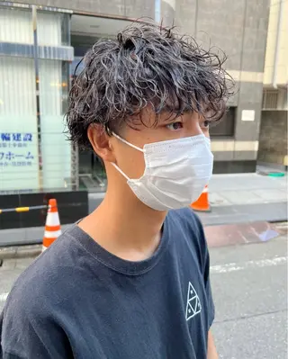 ミディアム メンズ green ueno所属・ウチダ 🦖メンズカットのヘアスタイル