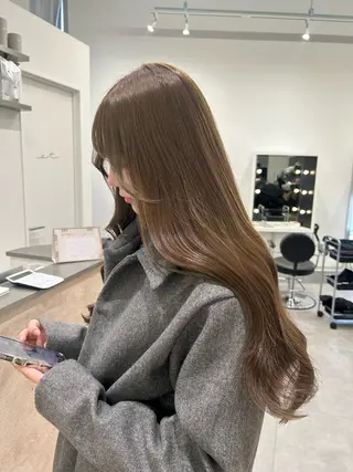 カラー 暖色/艶カラー/ エクステ/ユリヤのヘアスタイル