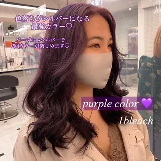ロング カラー ヘアアレンジ メンズ キッズ ネイル マツエク・マツパ 透明感カラー/推しカ ラー☁️JURAのヘアスタイル